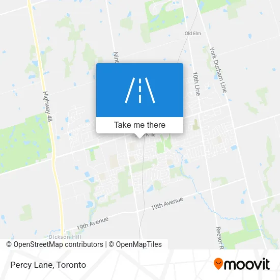 Percy Lane map