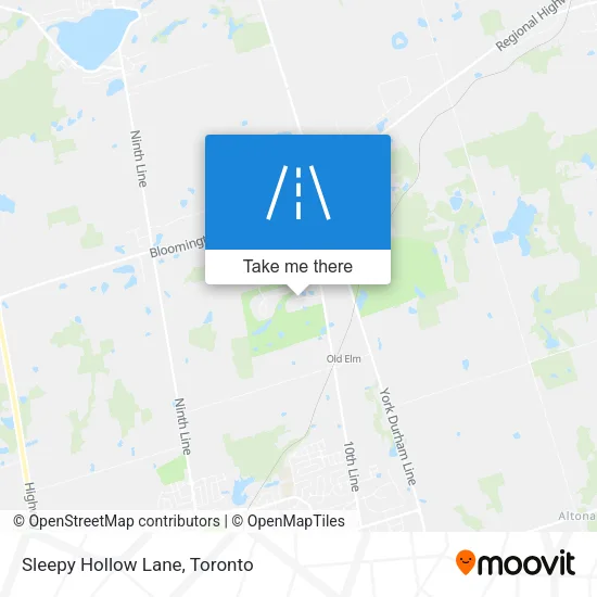 Sleepy Hollow Lane map