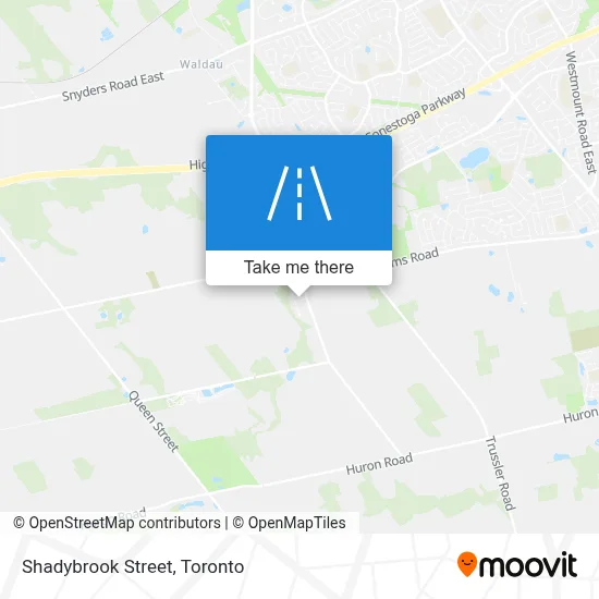 Shadybrook Street map