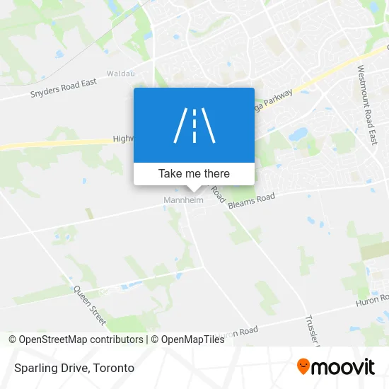 Sparling Drive map