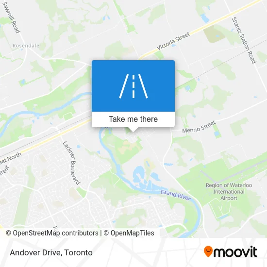 Andover Drive map