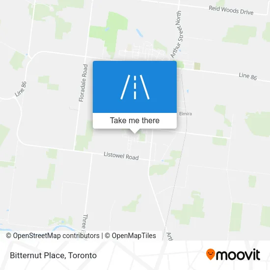 Bitternut Place map