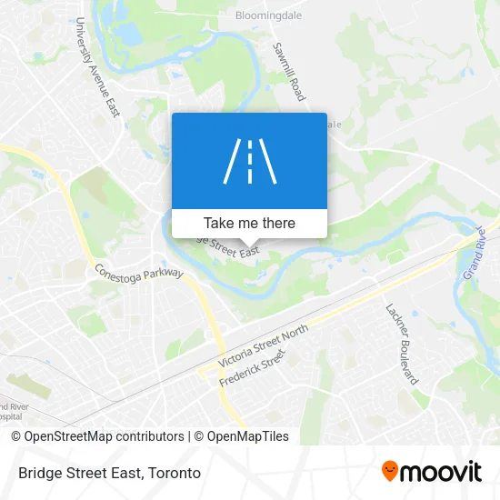 Bridge Street East map
