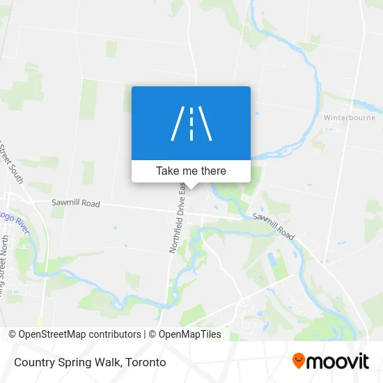 Country Spring Walk map