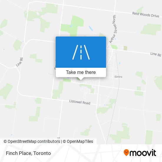 Finch Place map