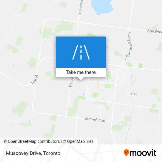 Muscovey Drive map
