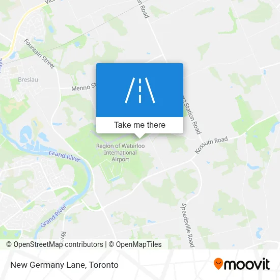 New Germany Lane map