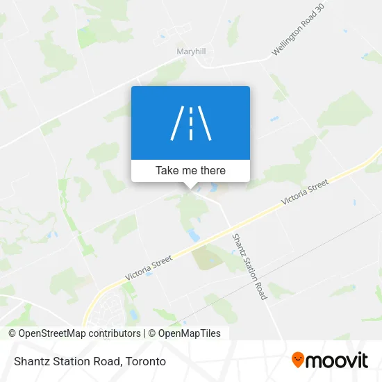 Shantz Station Road map