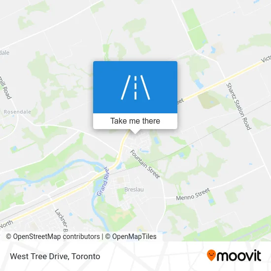 West Tree Drive map
