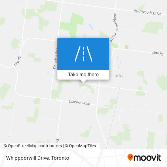 Whippoorwill Drive map