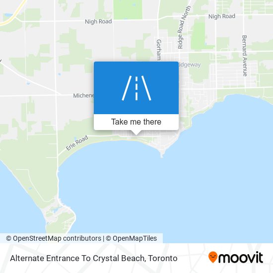 Alternate Entrance To Crystal Beach map