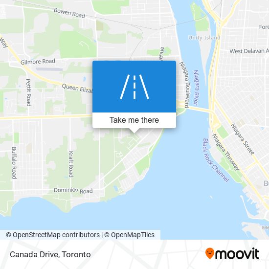 Canada Drive map