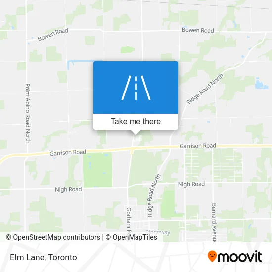 Elm Lane map