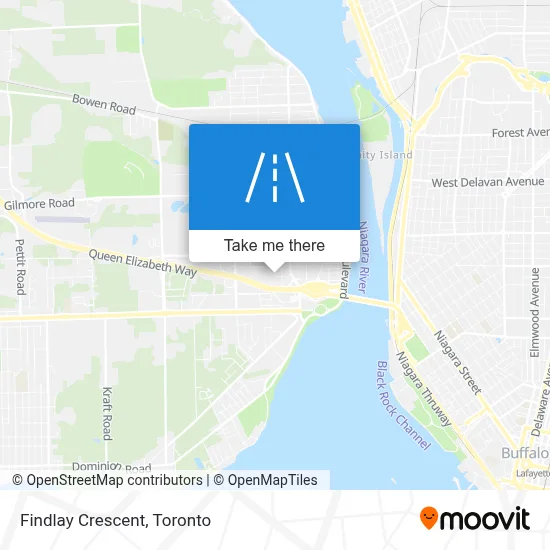 Findlay Crescent map