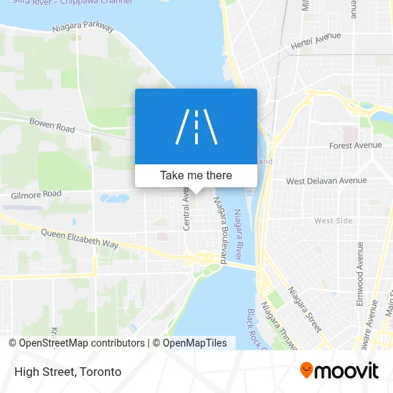 High Street map