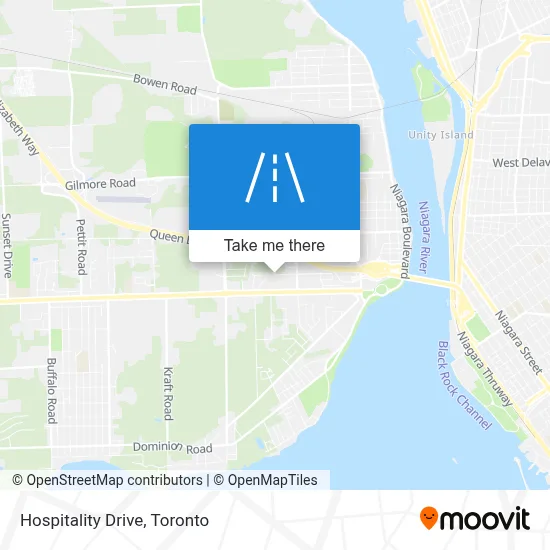 Hospitality Drive map