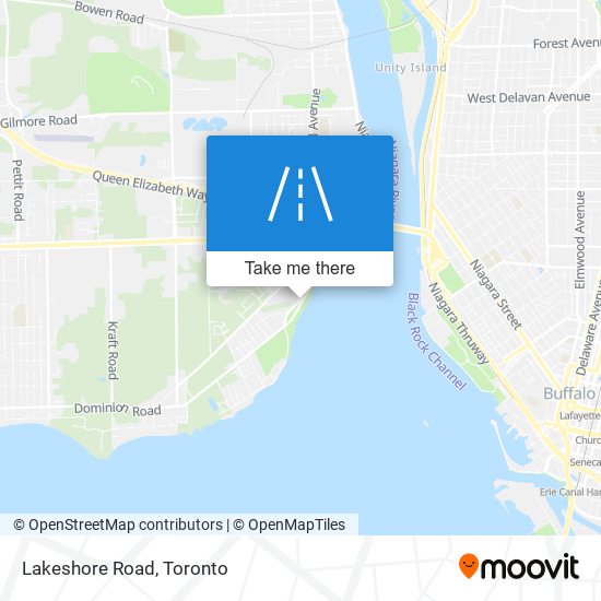 Lakeshore Road map