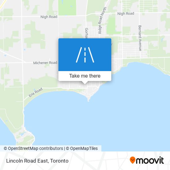 Lincoln Road East map