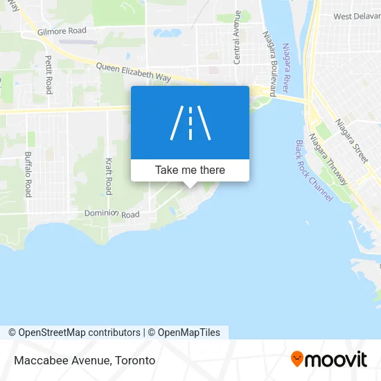 Maccabee Avenue map