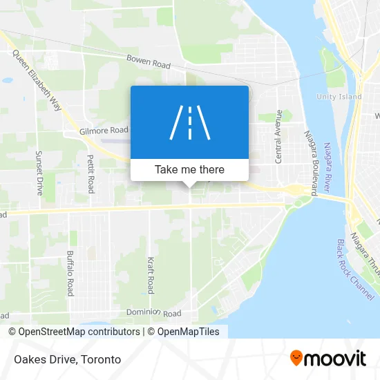 Oakes Drive map