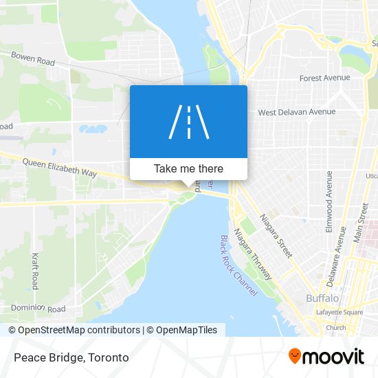 Peace Bridge map