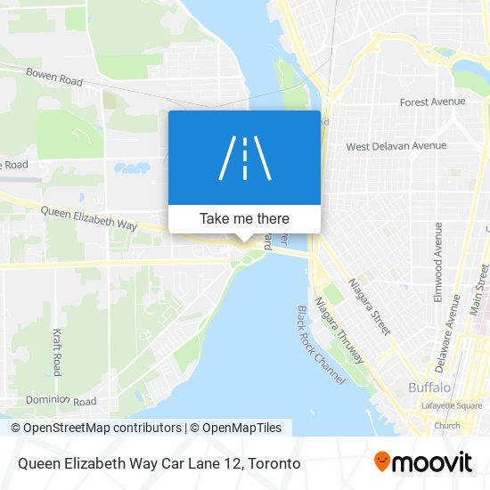 Queen Elizabeth Way Car Lane 12 plan