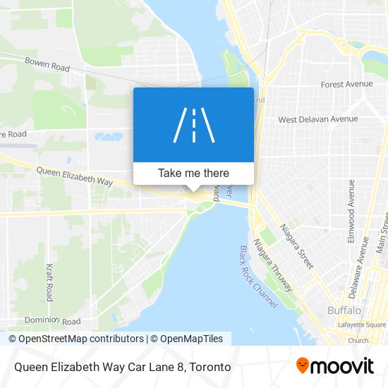 Queen Elizabeth Way Car Lane 8 plan