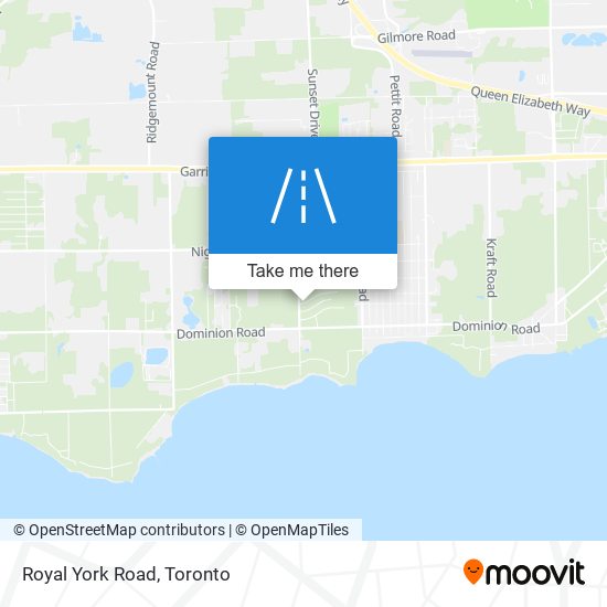 Royal York Road map