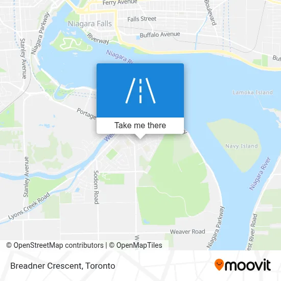Breadner Crescent map