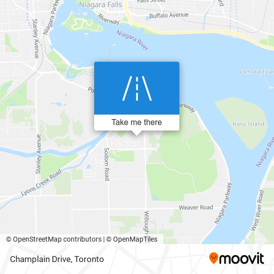 Champlain Drive map