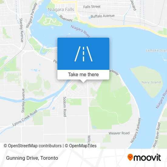Gunning Drive map