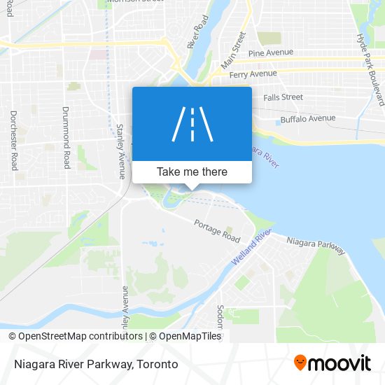 Niagara River Parkway map