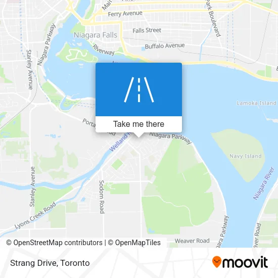 Strang Drive map