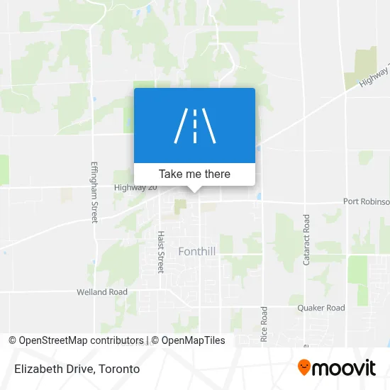 Elizabeth Drive map