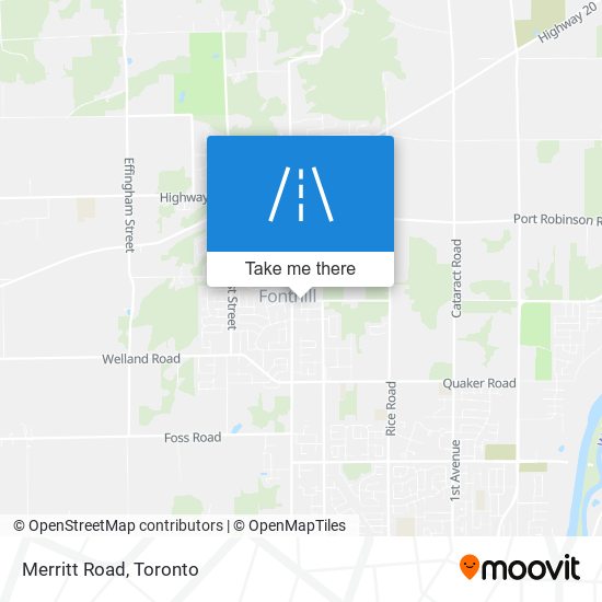 Merritt Road map