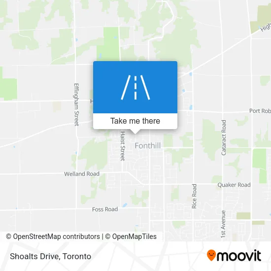 Shoalts Drive map