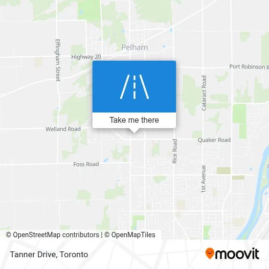 Tanner Drive map