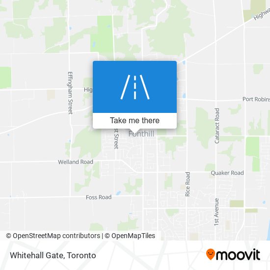 Whitehall Gate map