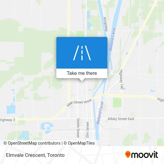 Elmvale Crescent map