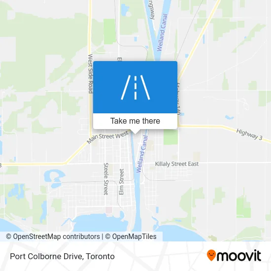 Port Colborne Drive map