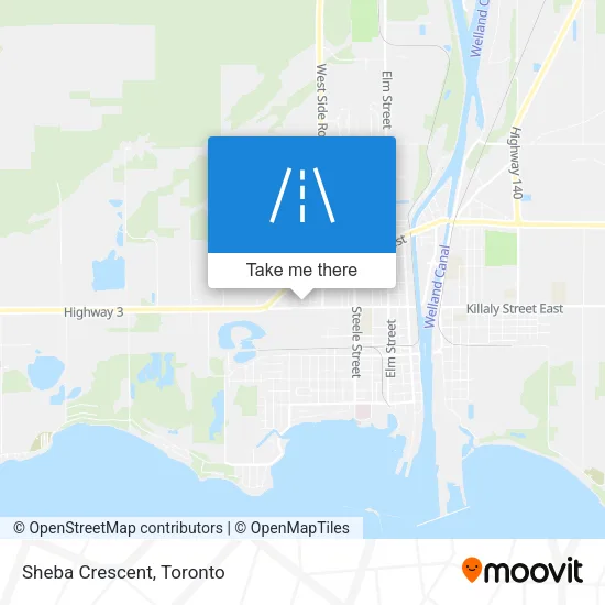 Sheba Crescent map