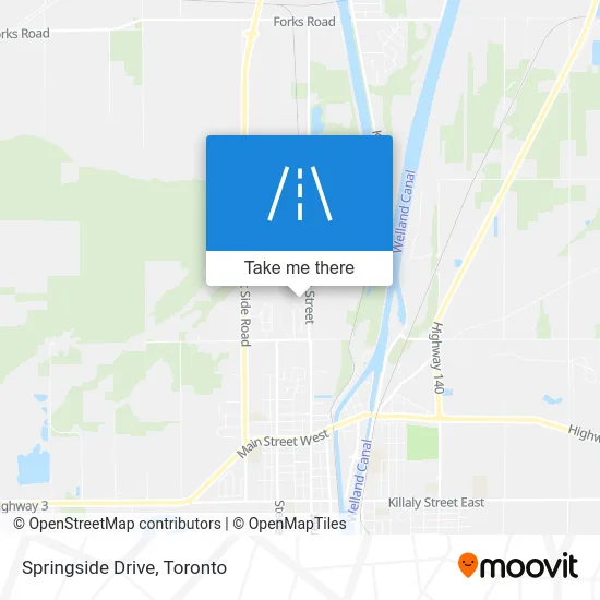Springside Drive map