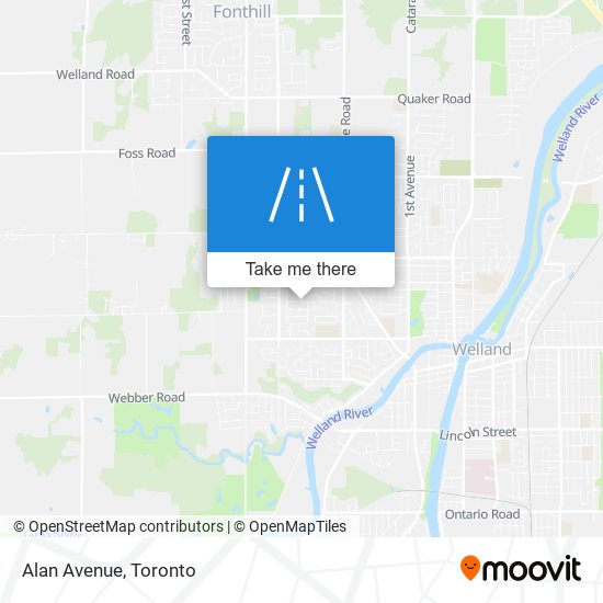 Alan Avenue map