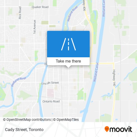 Cady Street map