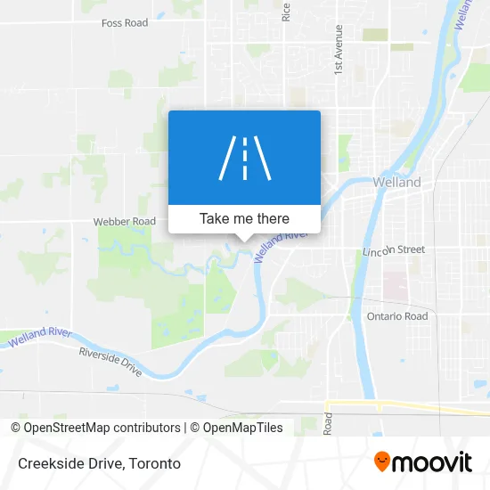 Creekside Drive map