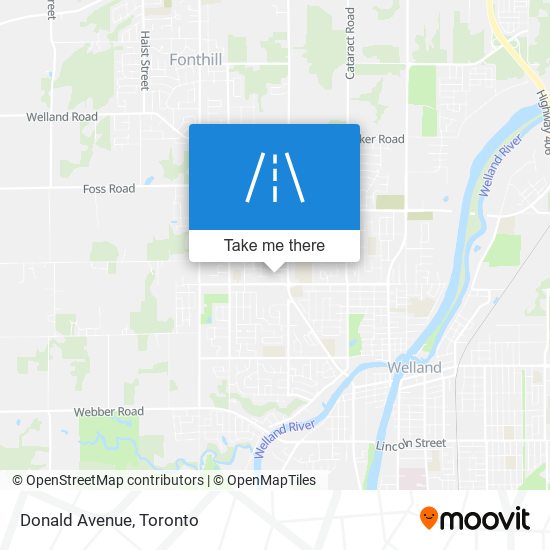 Donald Avenue map