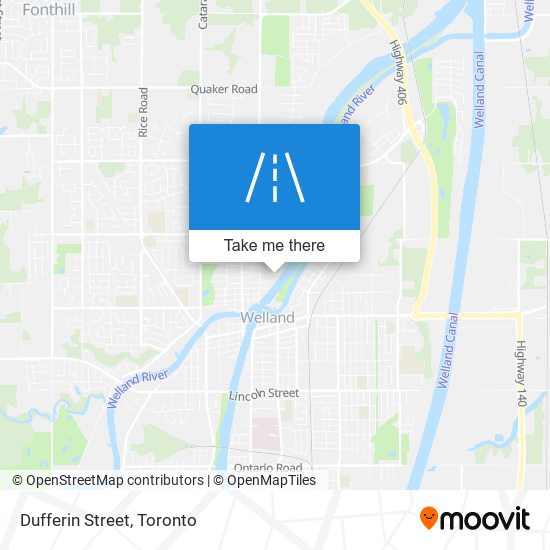 Dufferin Street map