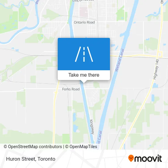 Huron Street map