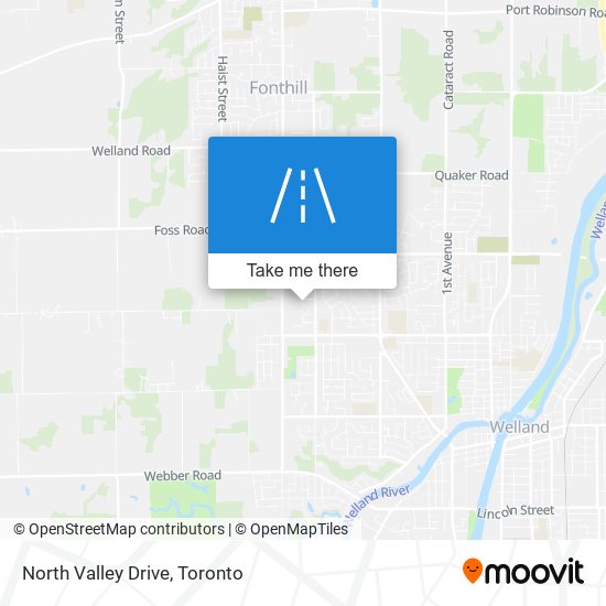 North Valley Drive map