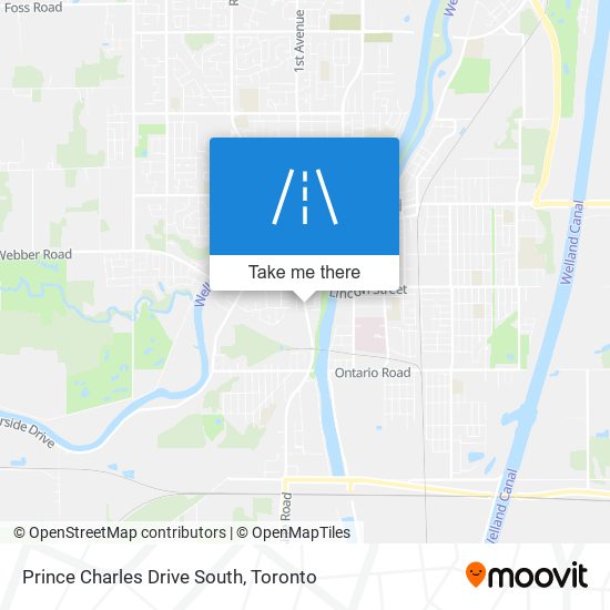 Prince Charles Drive South map